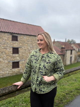 Kirsten Jacket - Khaki & BLack