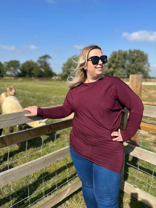 Delaney Asymetric Jersey Top
