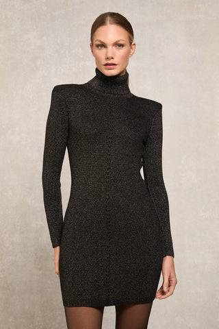 Kensington Mini Dress in Black Gold