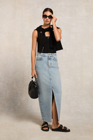 Ruby Knitted Vest Black