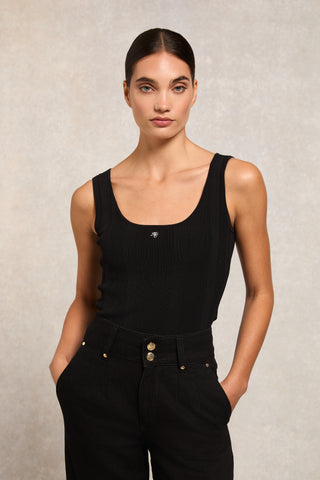 Ruby Knitted Vest Black