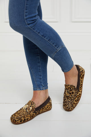 The Driving Loafer Leopard Pony