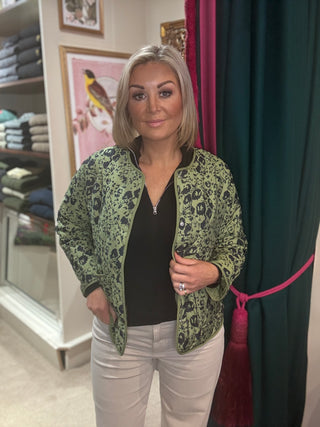 Kirsten Jacket - Khaki & BLack