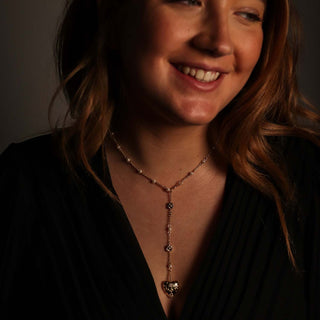NECKLACE CONSTELLATION COLLECTION DROP HEART GOLD