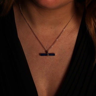 NECKLACE CONSTELLATION COLLECTION T BAR NAVY