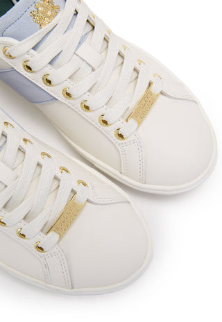 Knightsbridge Court Trainer White Smokey Blue