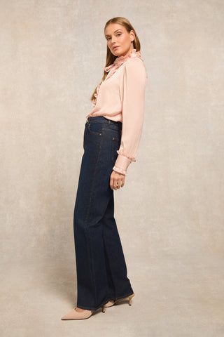 Rebecca Ruffle Blouse Blush