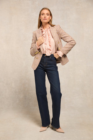 Rebecca Ruffle Blouse Blush