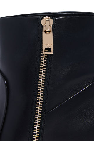 Regency Mid Heel Ankle Boot Black