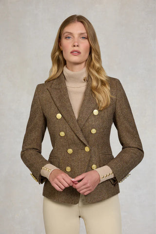 Knightsbridge Blazer Large Scale Brown Herringbone