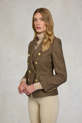 Knightsbridge Blazer Large Scale Brown Herringbone