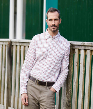 Ridgeline Mens Sedgebrook Shirt Russet/Roasted Cashew