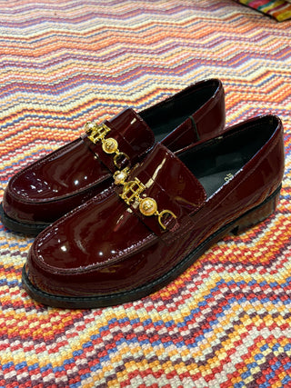 Regency Pearl Loafer Oxblood Patent