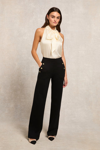 Regency Slingback Nude Black