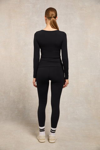 Supersoft Long Sleeve Top Black