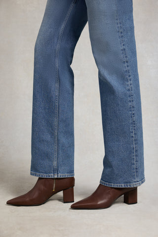 Regency Mid Heel Ankle Rich Chocolate