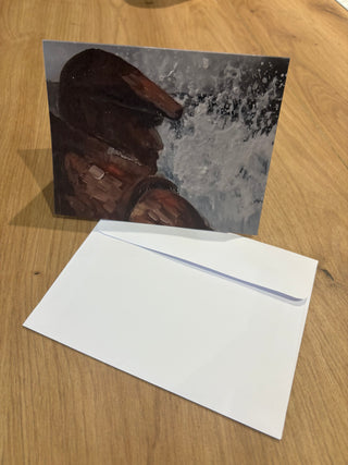 Freddie on the Lookout Greetings Card