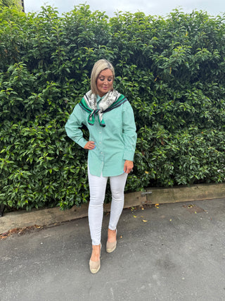 Tree Print Silk Scarf