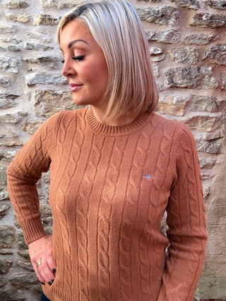 Lambswool Cable C-neck