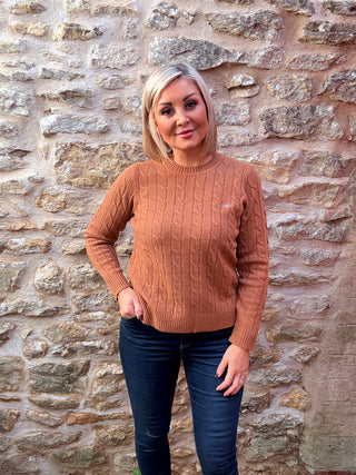 Lambswool Cable C-neck