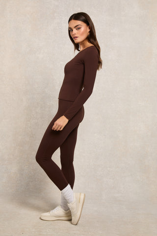 Supersoft Contour Legging Walnut