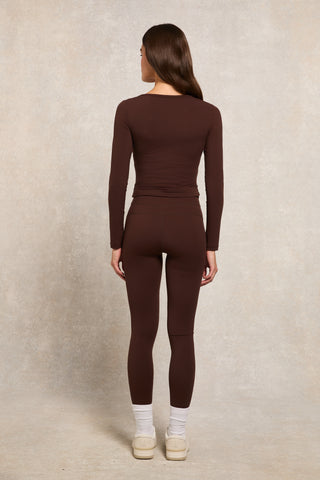 Supersoft Contour Legging Walnut