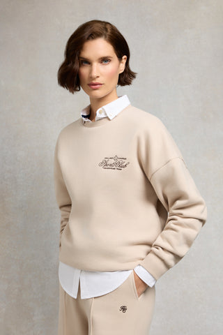 Relaxed Fit Crew Neck Sweater Stone