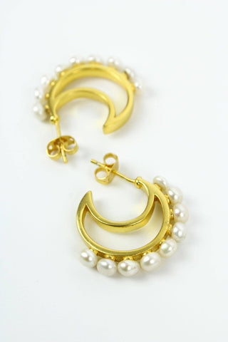 FRESH WATER PEARL HOOPS