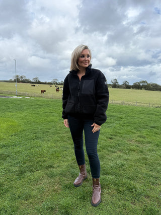 Industry Fleece Jacket in Black