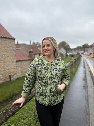 Kirsten Jacket - Khaki & BLack