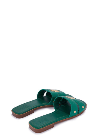 Monogram Slides Jade Croc