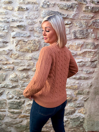 Lambswool Cable C-neck