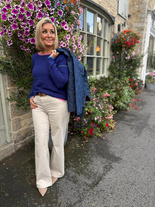 Izzy sweatshirt with coloured tipping