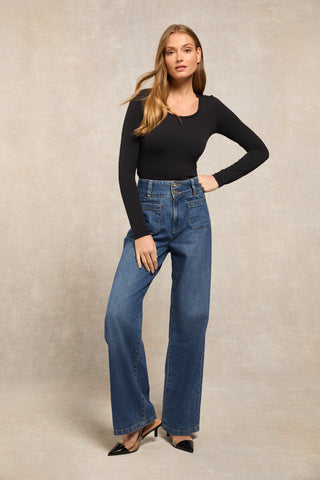 Supersoft Long Sleeve Top Black