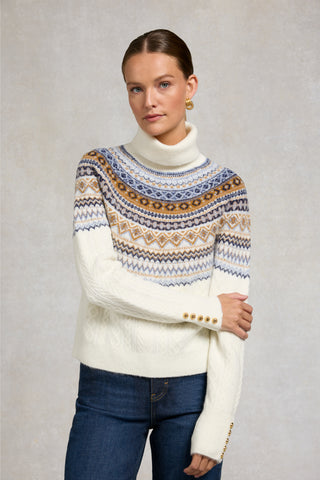 Rebecca Roll Neck Knit Natural