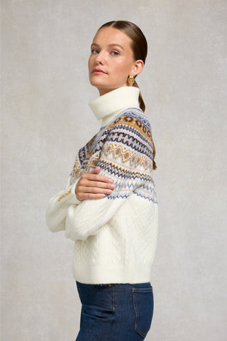 Rebecca Roll Neck Knit Natural