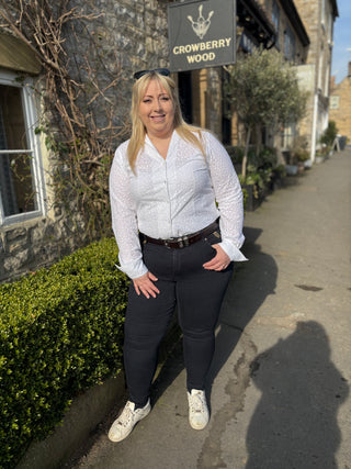 Jodhpur Jean Ink Navy in Short