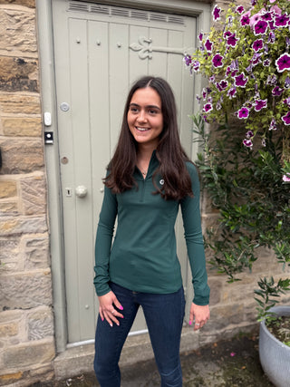 Relentless 1/4 Zip in Amazon Green
