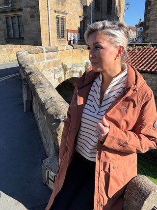 Imogen Ladies Coat - Rust