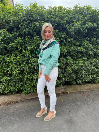 OS Classic poplin striped shirt - Bold Green