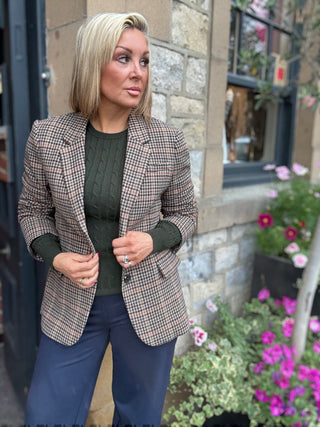 Regular Fit Wool Houndstooth Blazer