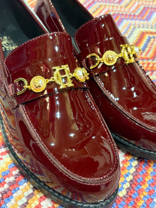 Regency Pearl Loafer Oxblood Patent