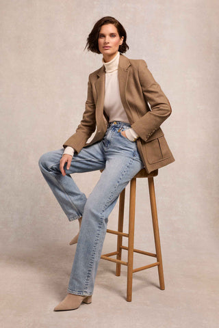 Regency Mid Ankle Boot Taupe Suede