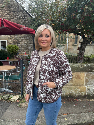 Kirsten Jacket - Bison & Oatmeal