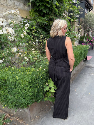 Joana Flared Pinstripe Trousers