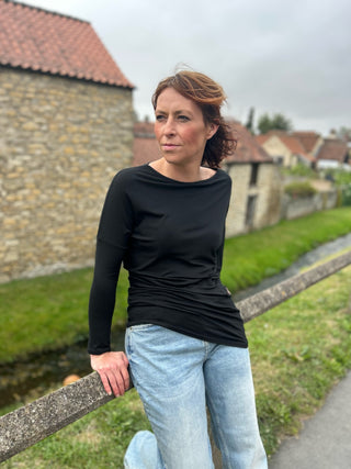 Delaney Asymetric Jersey Top
