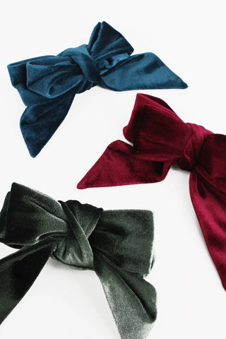 LEOPARD / BLACK / MINK / BURGUNDY / TEAL / GREEN BOWS