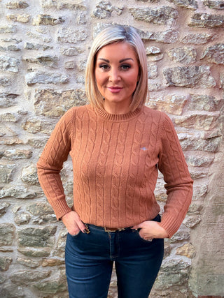 Lambswool Cable C-neck