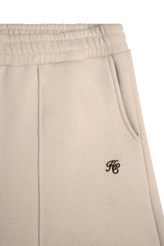 Collegiate Wide Leg Jogger Stone