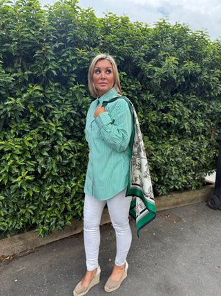 Tree Print Silk Scarf